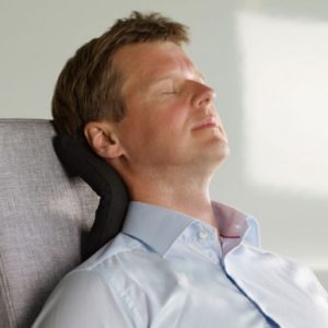 guy rest pillow airplane