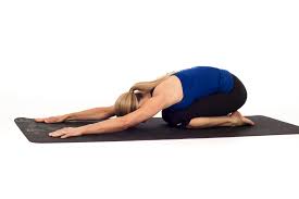 child pose back stretching pain relief