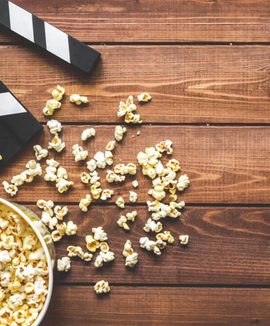 Cover Popcorn Wood Film Slider Outdoor Cinema