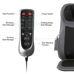 The back massager's remote is a great tool. 