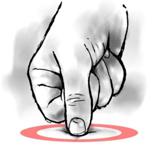 thumb-pressure- trigger points pain muscles massage