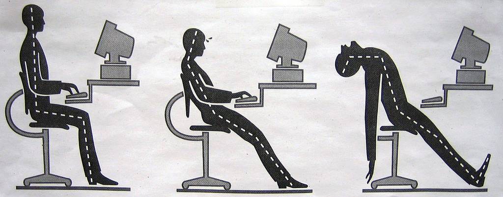 Correct sitting posture