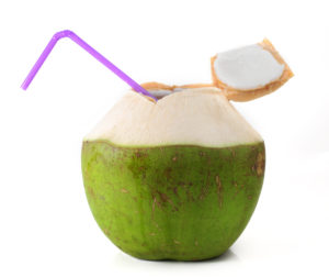 Coconut Water With Straw