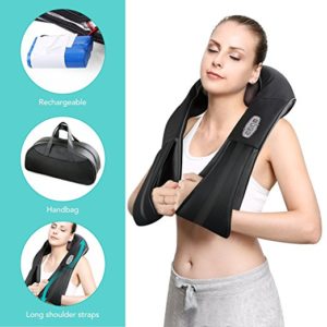 Cordless back shoulder massager