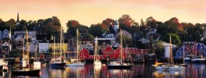 boats and homes in east coast