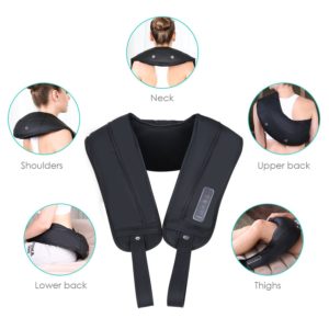 Deep massaging shoulder and neck massager